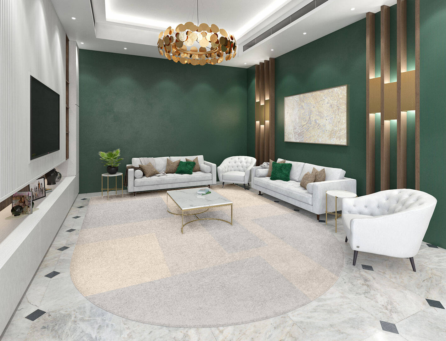 Irusu  Arch Hand Tufted Pure Wool Custom Rug by Rug Artisan