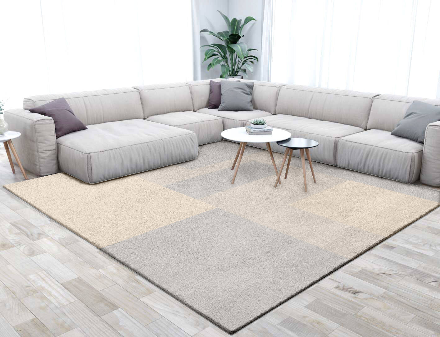 Irusu  Square Hand Tufted Pure Wool Custom Rug by Rug Artisan