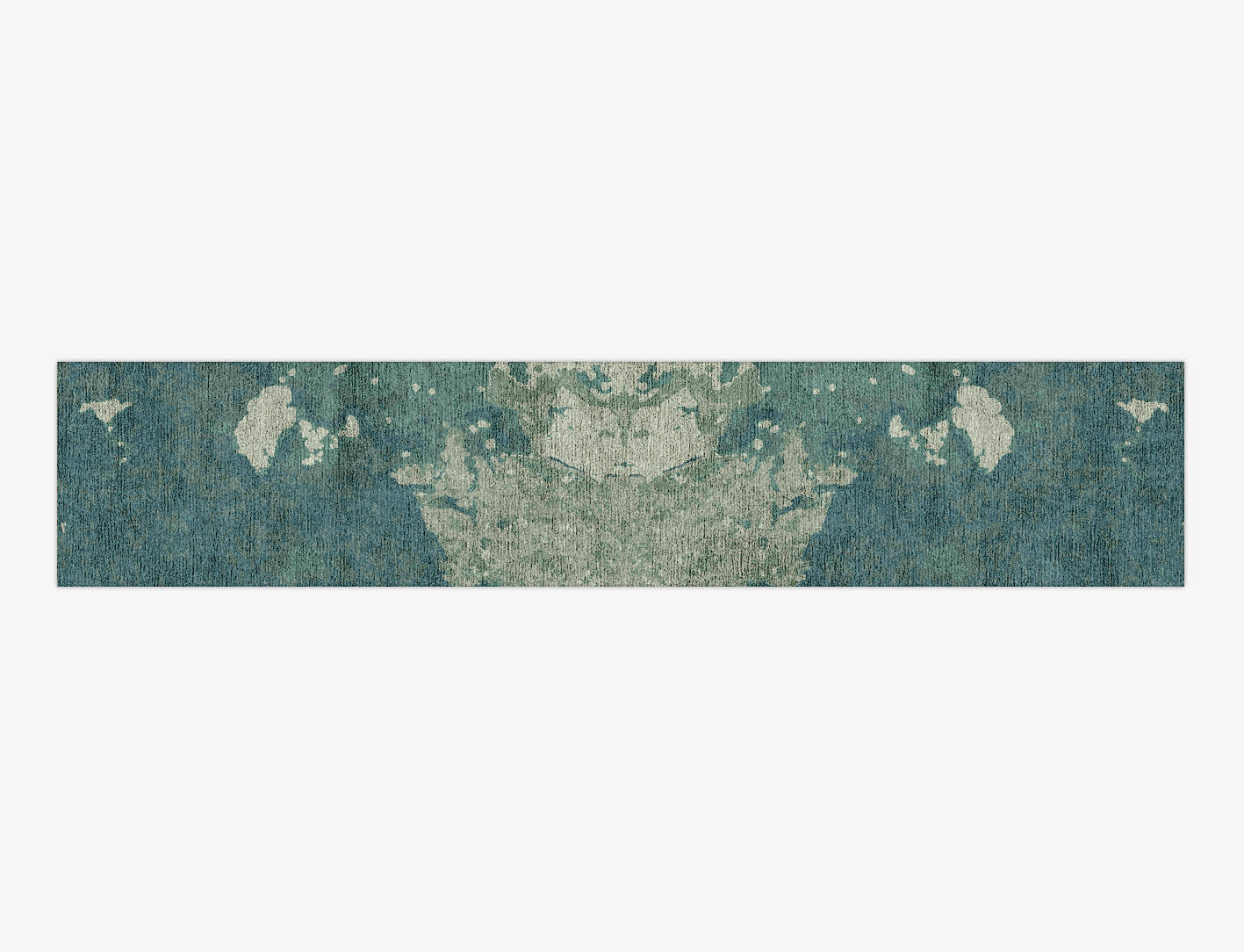 Islands Brush Strokes Runner Hand Knotted Bamboo Silk Custom Rug by Rug Artisan
