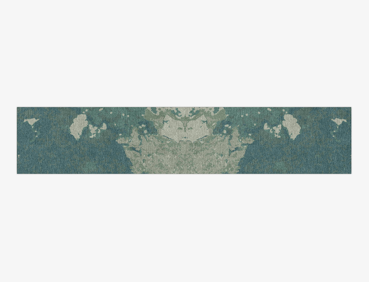 Islands Brush Strokes Runner Hand Knotted Tibetan Wool Custom Rug by Rug Artisan