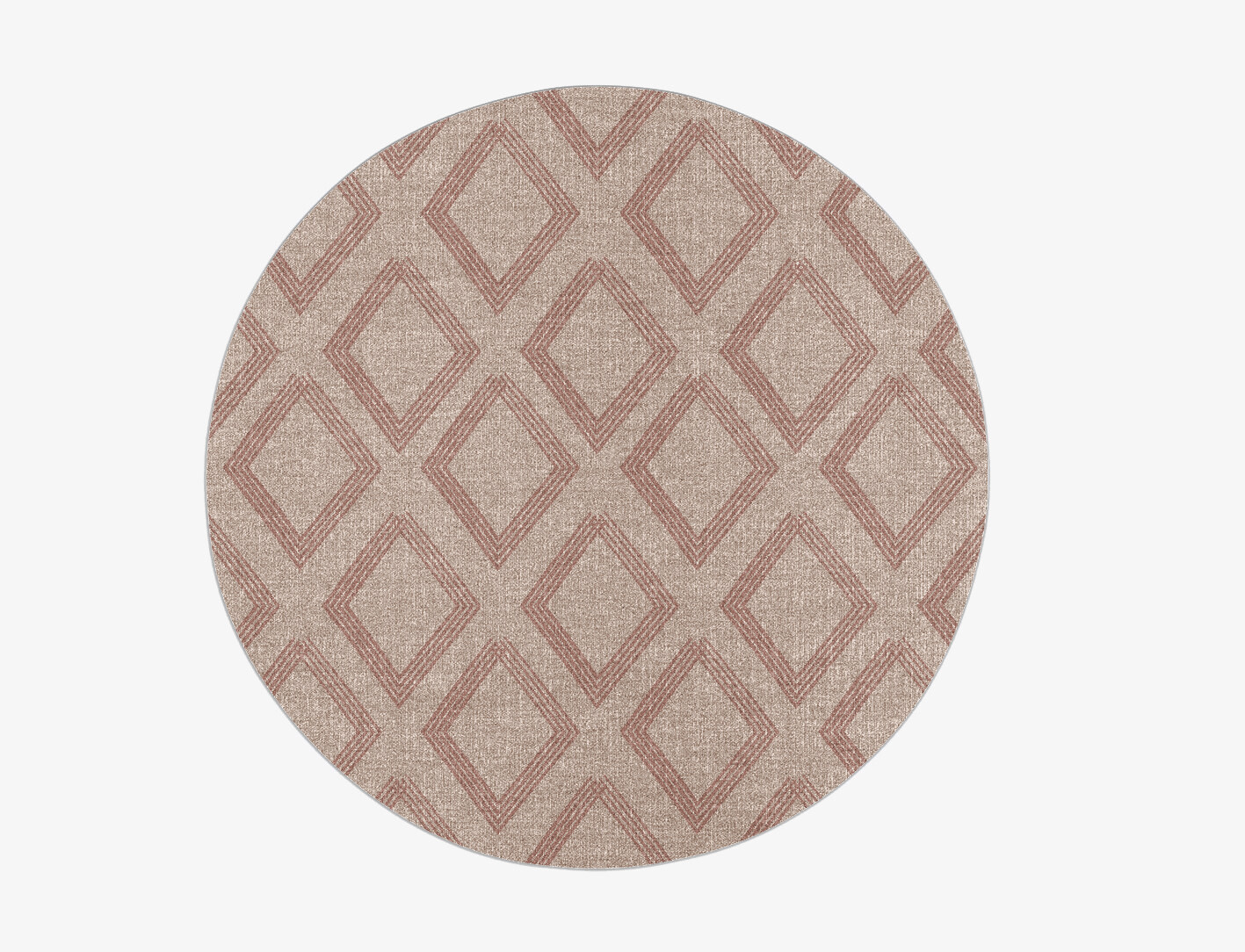 Iteration Minimalist Round Flatweave New Zealand Wool Custom Rug by Rug Artisan