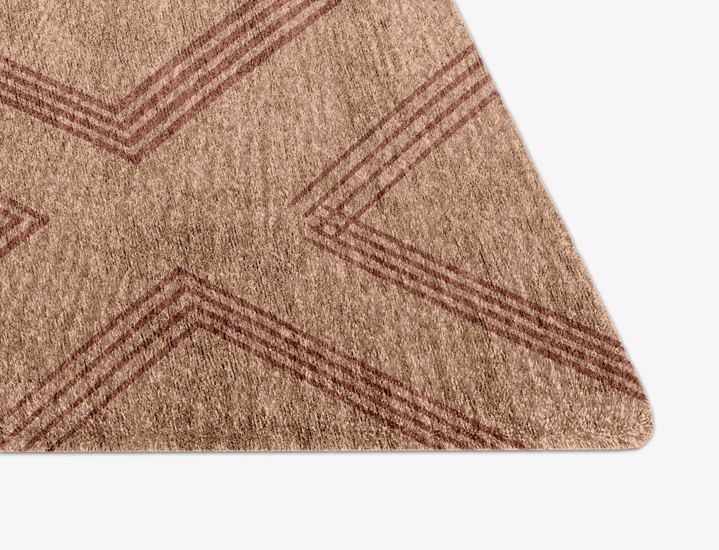 Iteration Minimalist Arch Hand Knotted Bamboo Silk Custom Rug by Rug Artisan