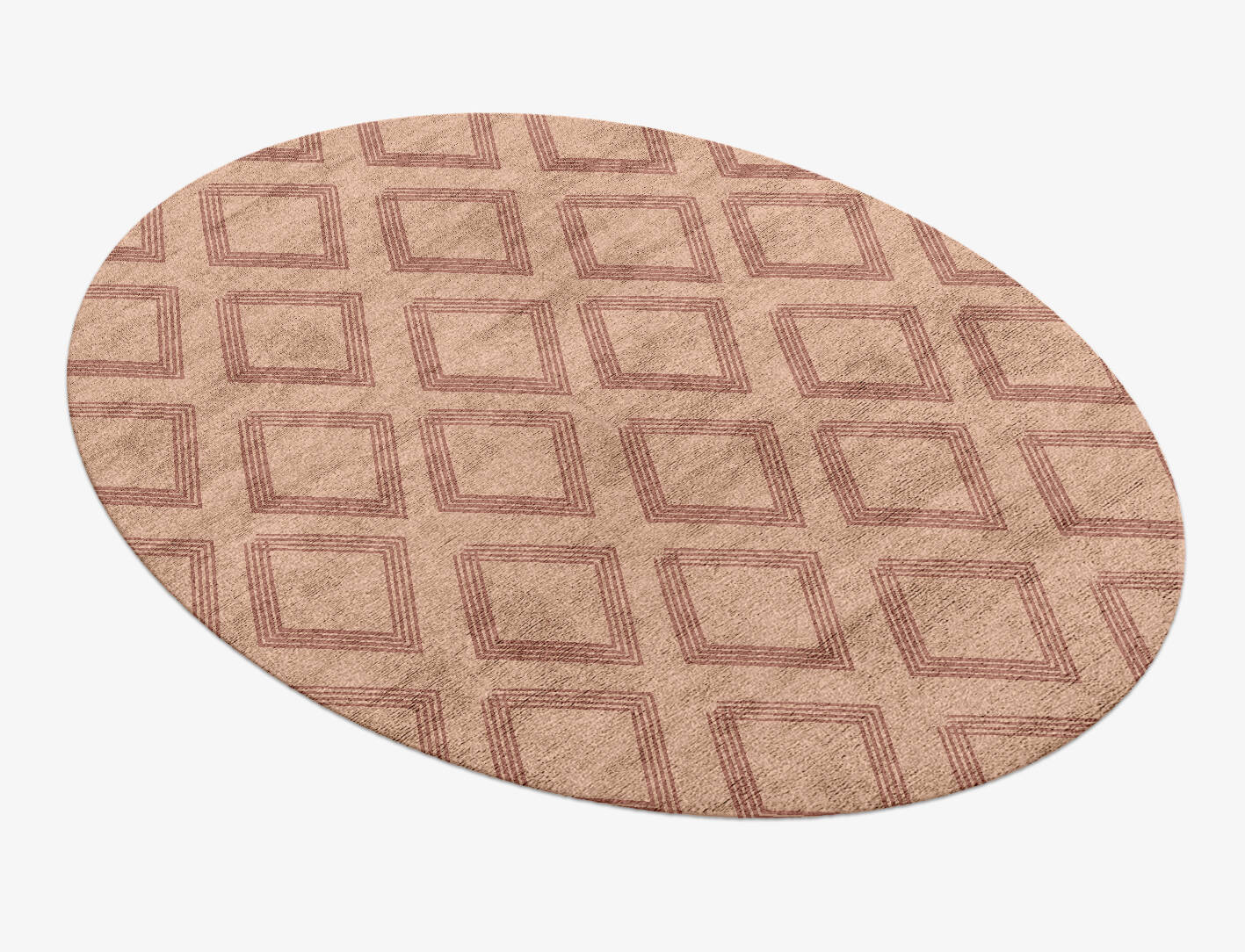 Iteration Minimalist Oval Hand Knotted Bamboo Silk Custom Rug by Rug Artisan