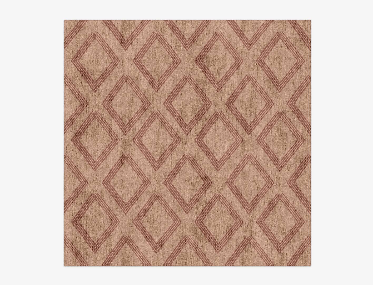 Iteration Minimalist Square Hand Knotted Bamboo Silk Custom Rug by Rug Artisan