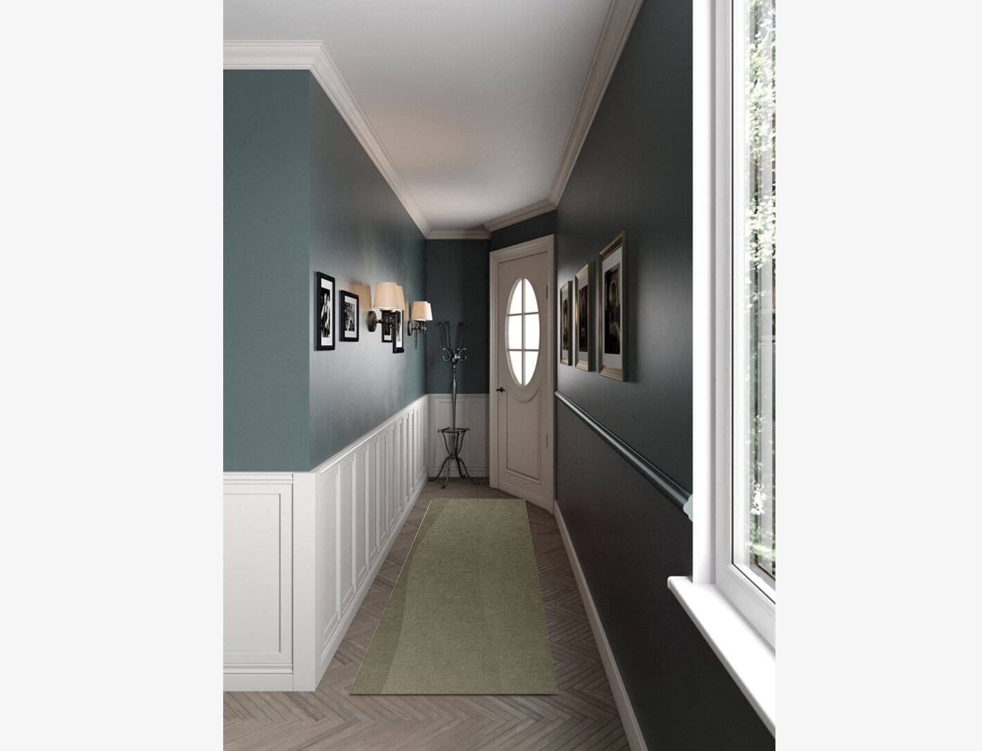 Ives Gradation Runner Hand Knotted Tibetan Wool Custom Rug by Rug Artisan