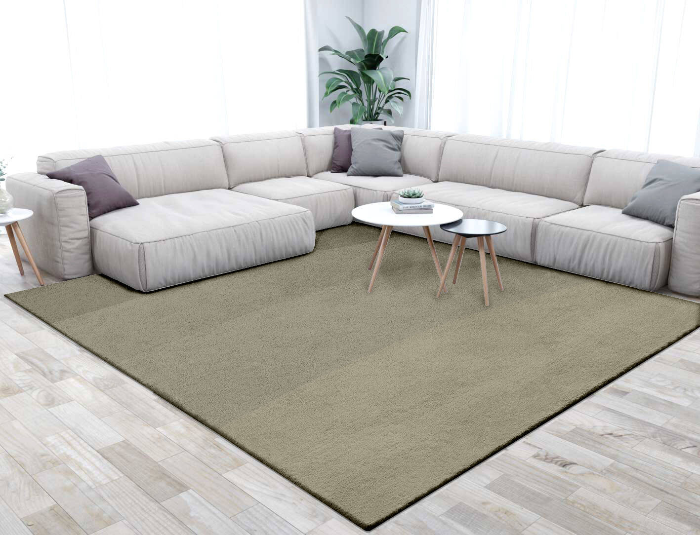 Ives Gradation Square Hand Tufted Pure Wool Custom Rug by Rug Artisan