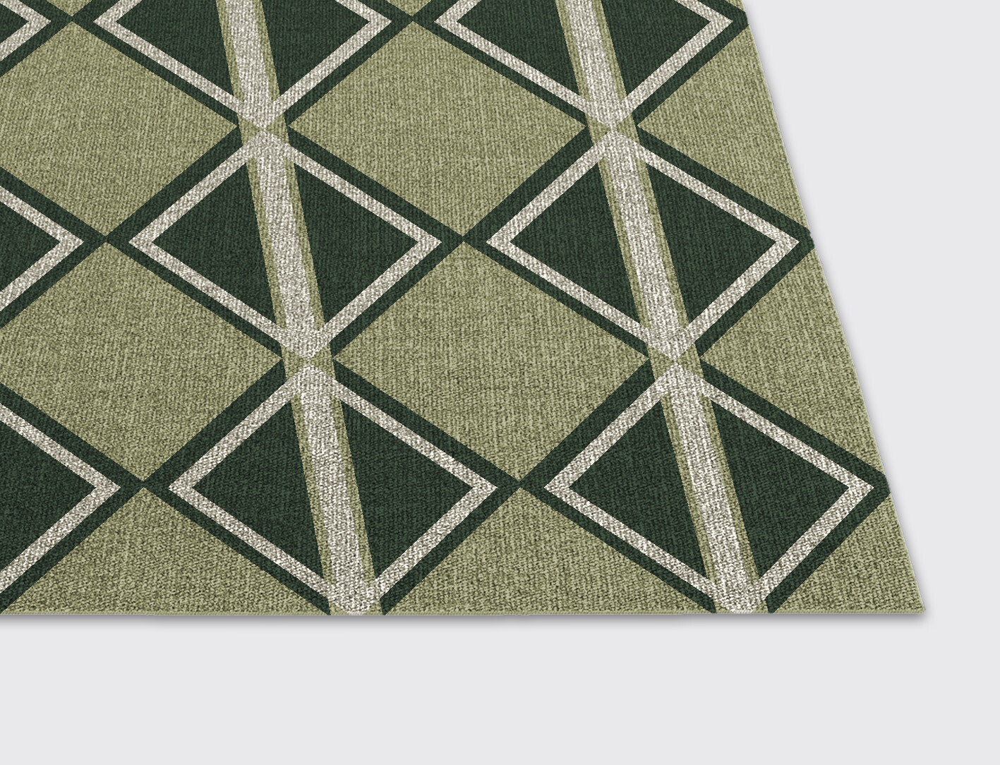 Ivy Geometric Rectangle Flatweave New Zealand Wool Custom Rug by Rug Artisan