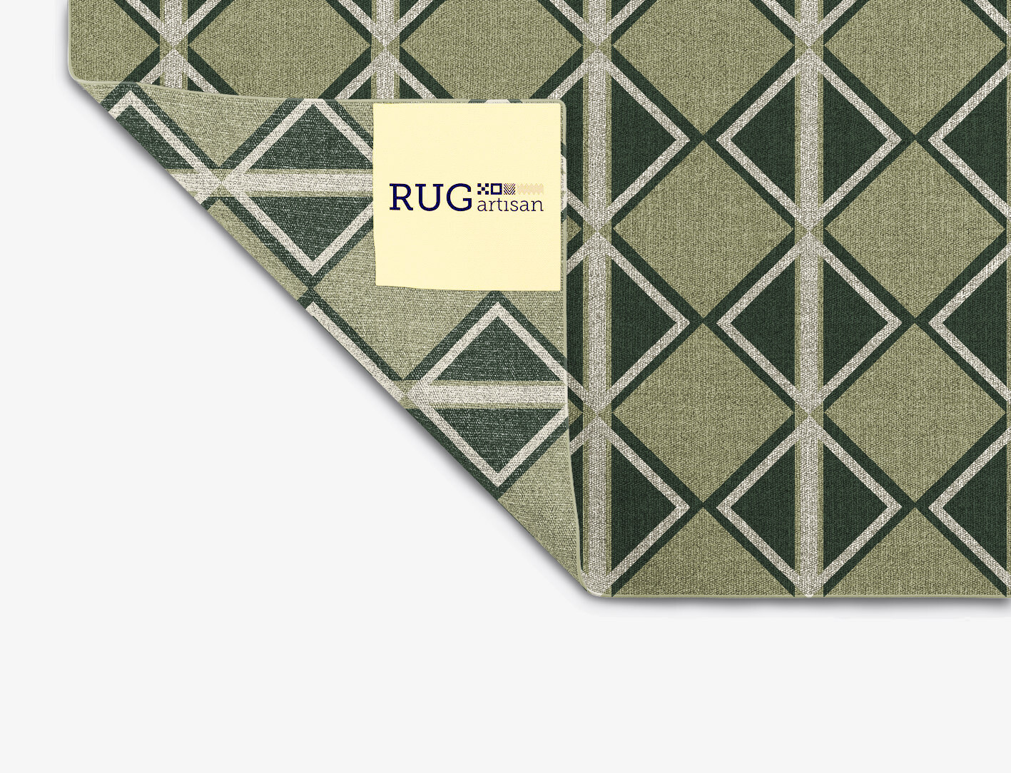 Ivy Geometric Rectangle Flatweave New Zealand Wool Custom Rug by Rug Artisan