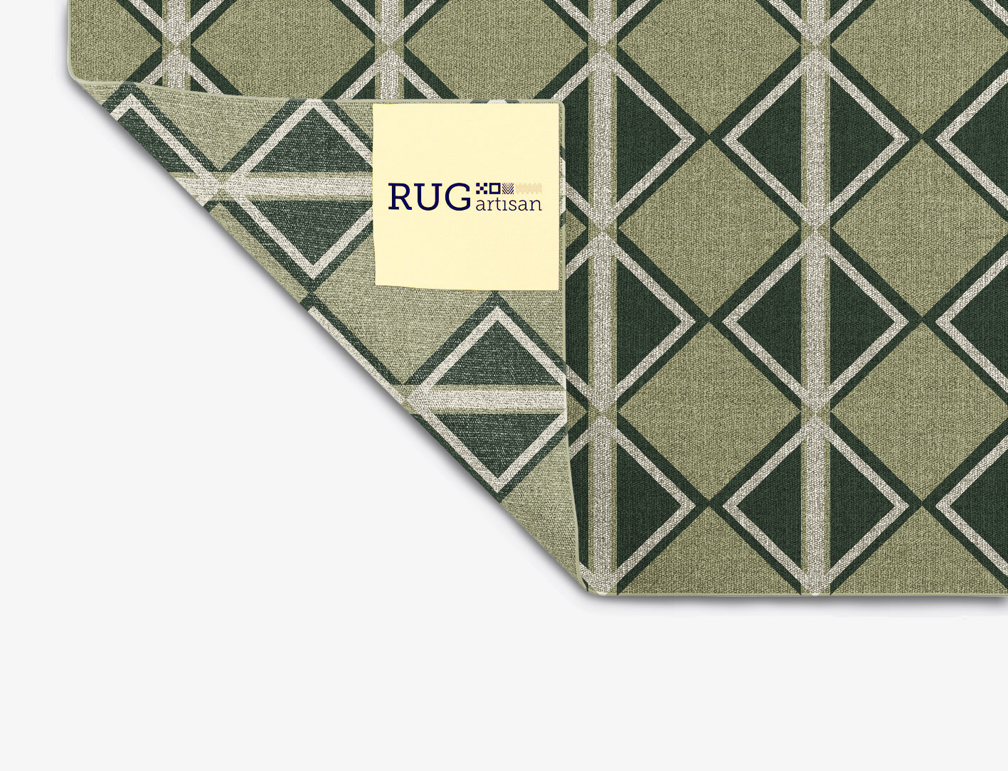Ivy Geometric Square Flatweave New Zealand Wool Custom Rug by Rug Artisan