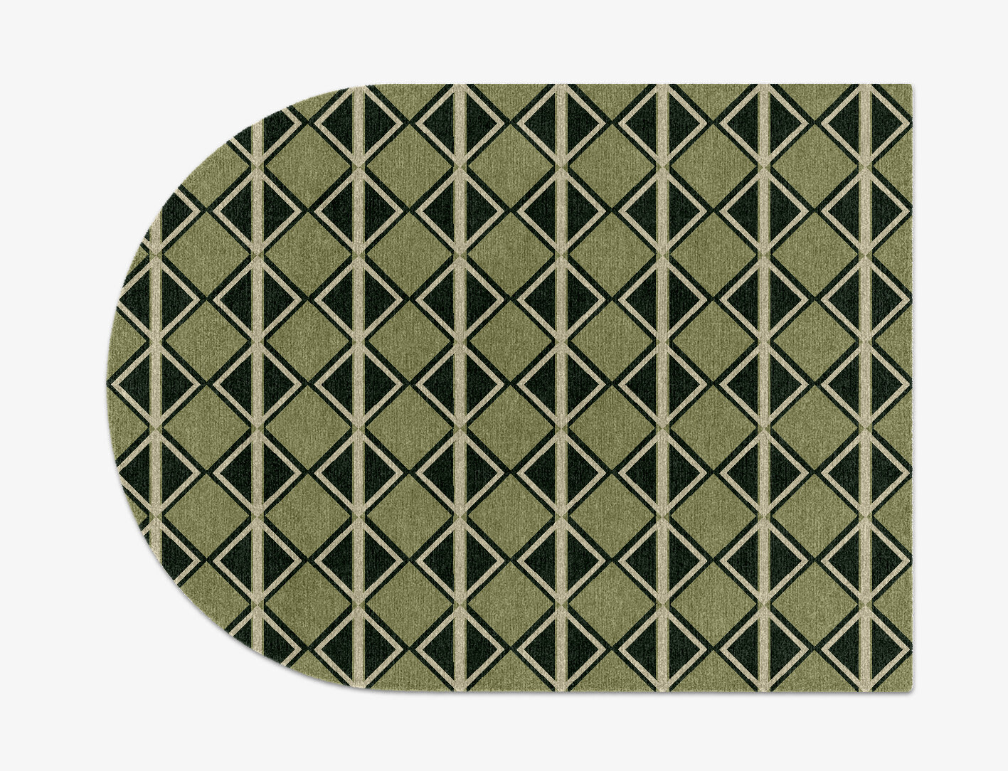 Ivy Geometric Arch Hand Knotted Tibetan Wool Custom Rug by Rug Artisan