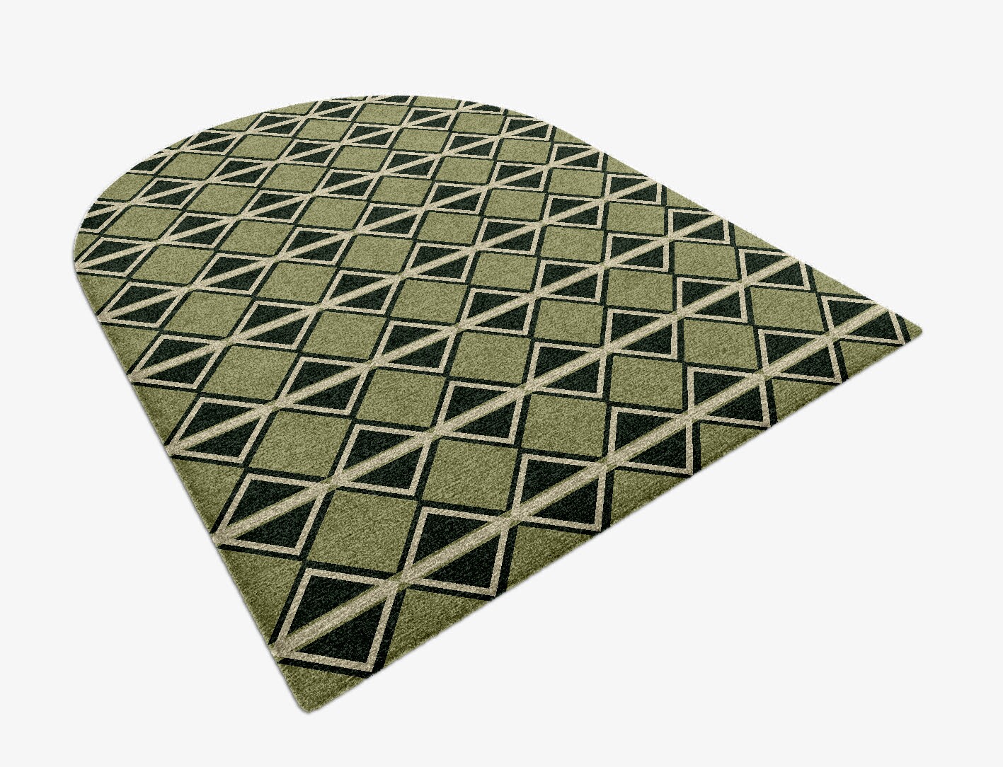 Ivy Geometric Arch Hand Knotted Tibetan Wool Custom Rug by Rug Artisan