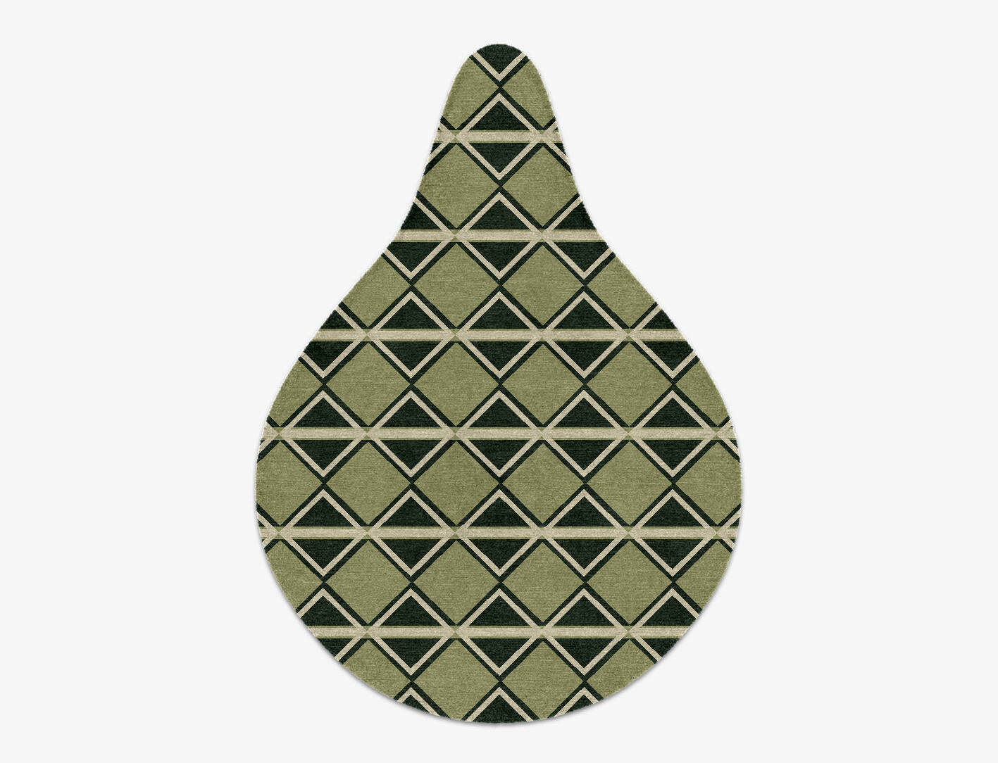 Ivy Geometric Drop Hand Knotted Tibetan Wool Custom Rug by Rug Artisan