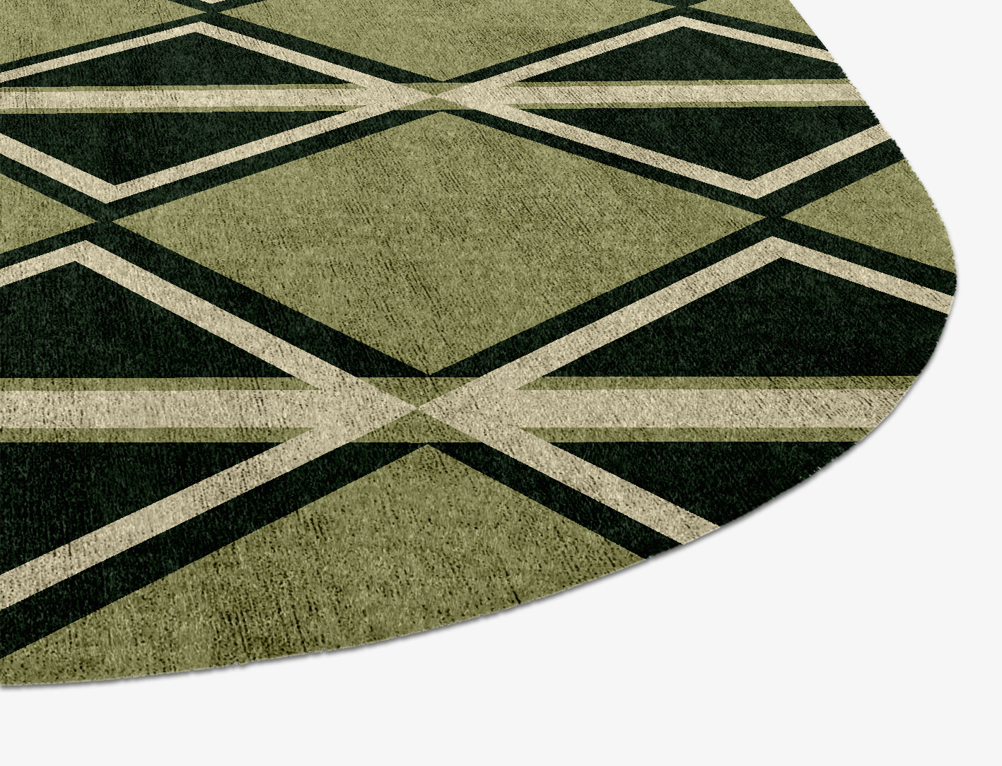 Ivy Geometric Eight Hand Knotted Bamboo Silk Custom Rug by Rug Artisan