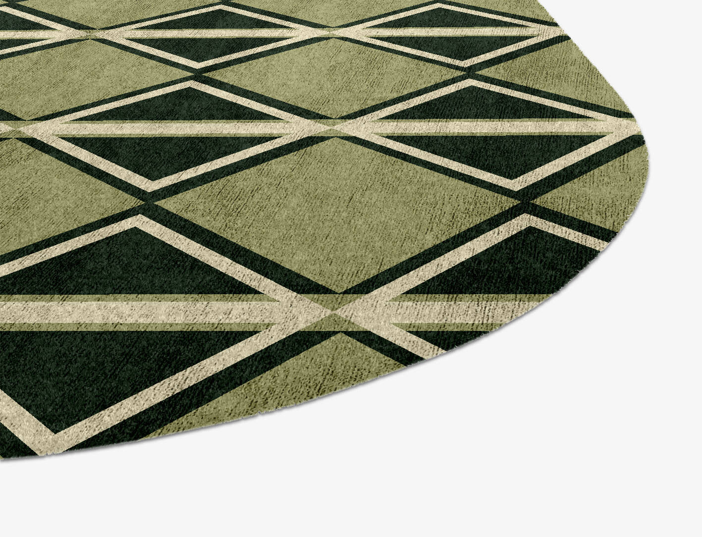 Ivy Geometric Oblong Hand Knotted Bamboo Silk Custom Rug by Rug Artisan