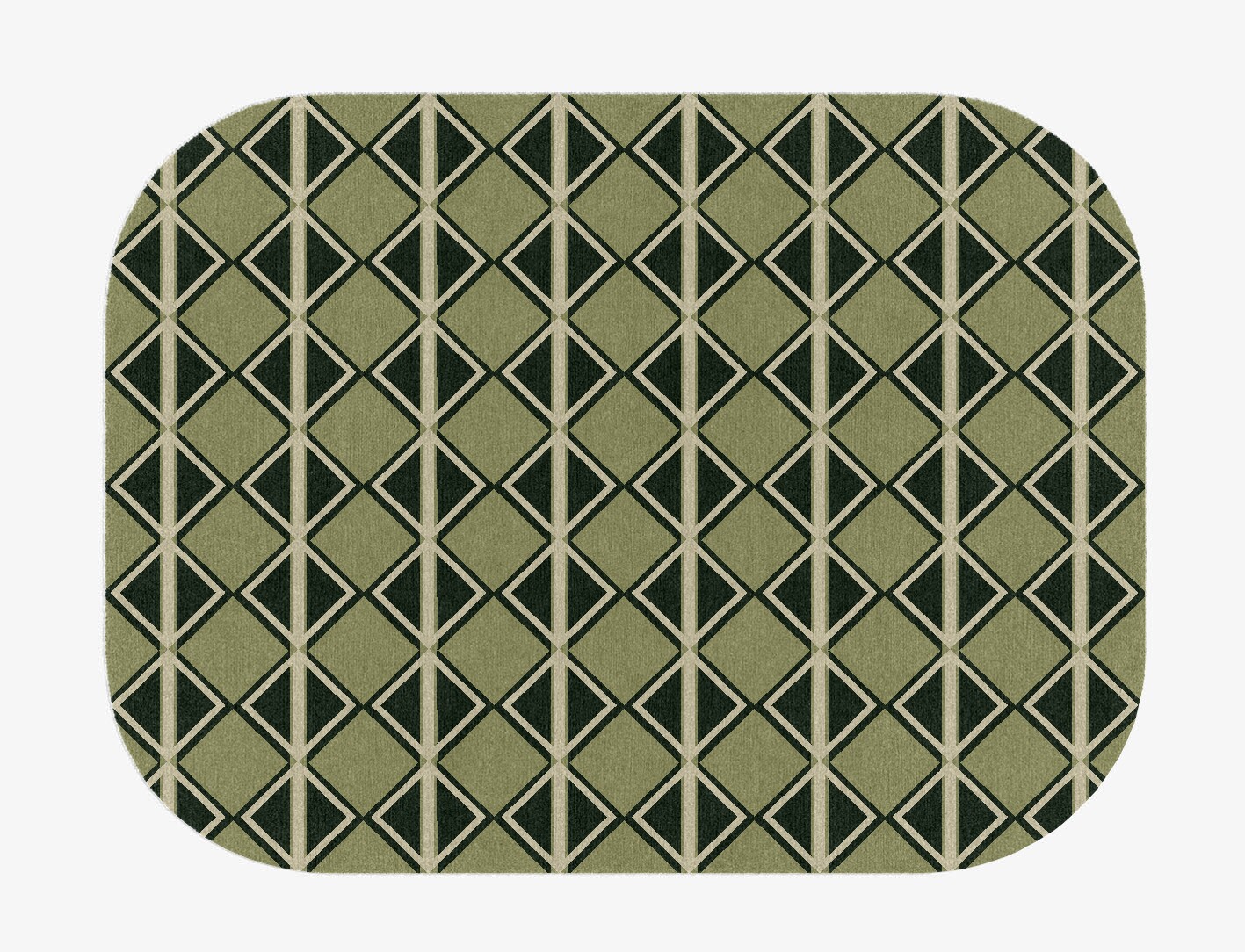 Ivy Geometric Oblong Hand Knotted Tibetan Wool Custom Rug by Rug Artisan