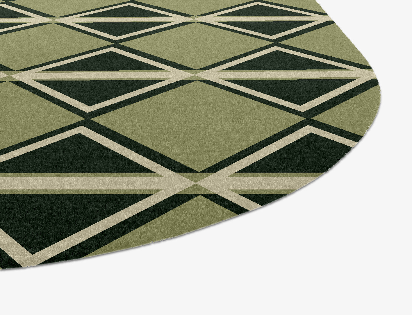 Ivy Geometric Oblong Hand Knotted Tibetan Wool Custom Rug by Rug Artisan