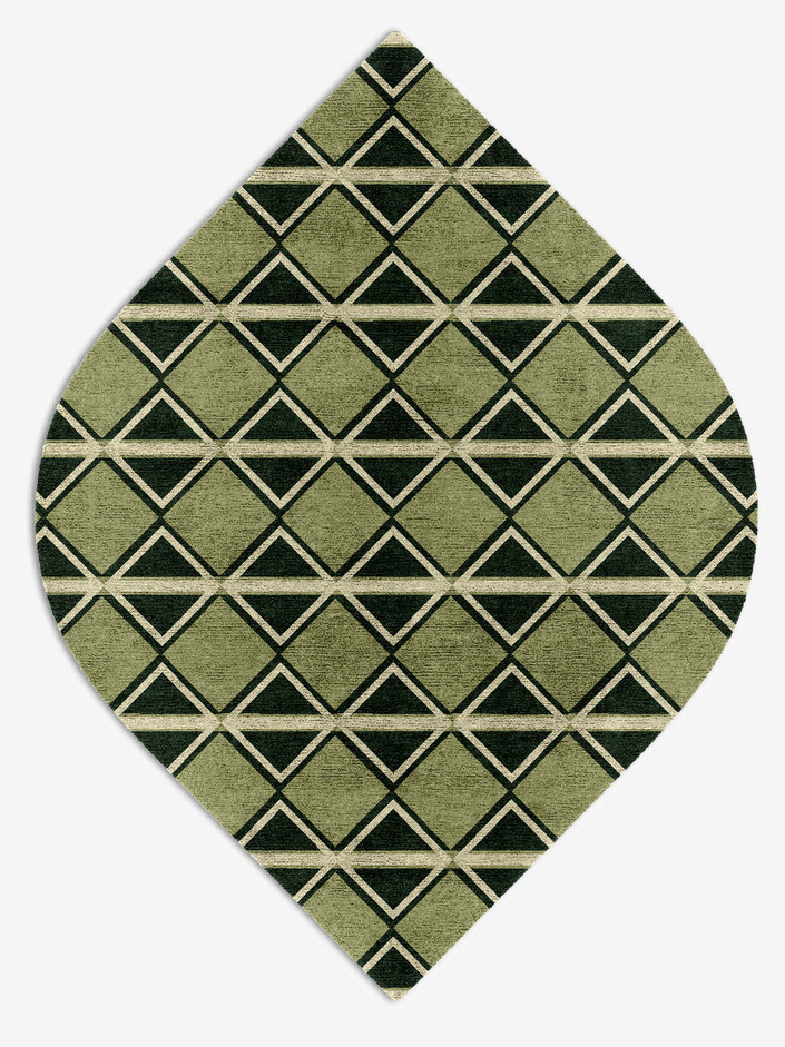 Ivy Geometric Ogee Hand Knotted Bamboo Silk Custom Rug by Rug Artisan