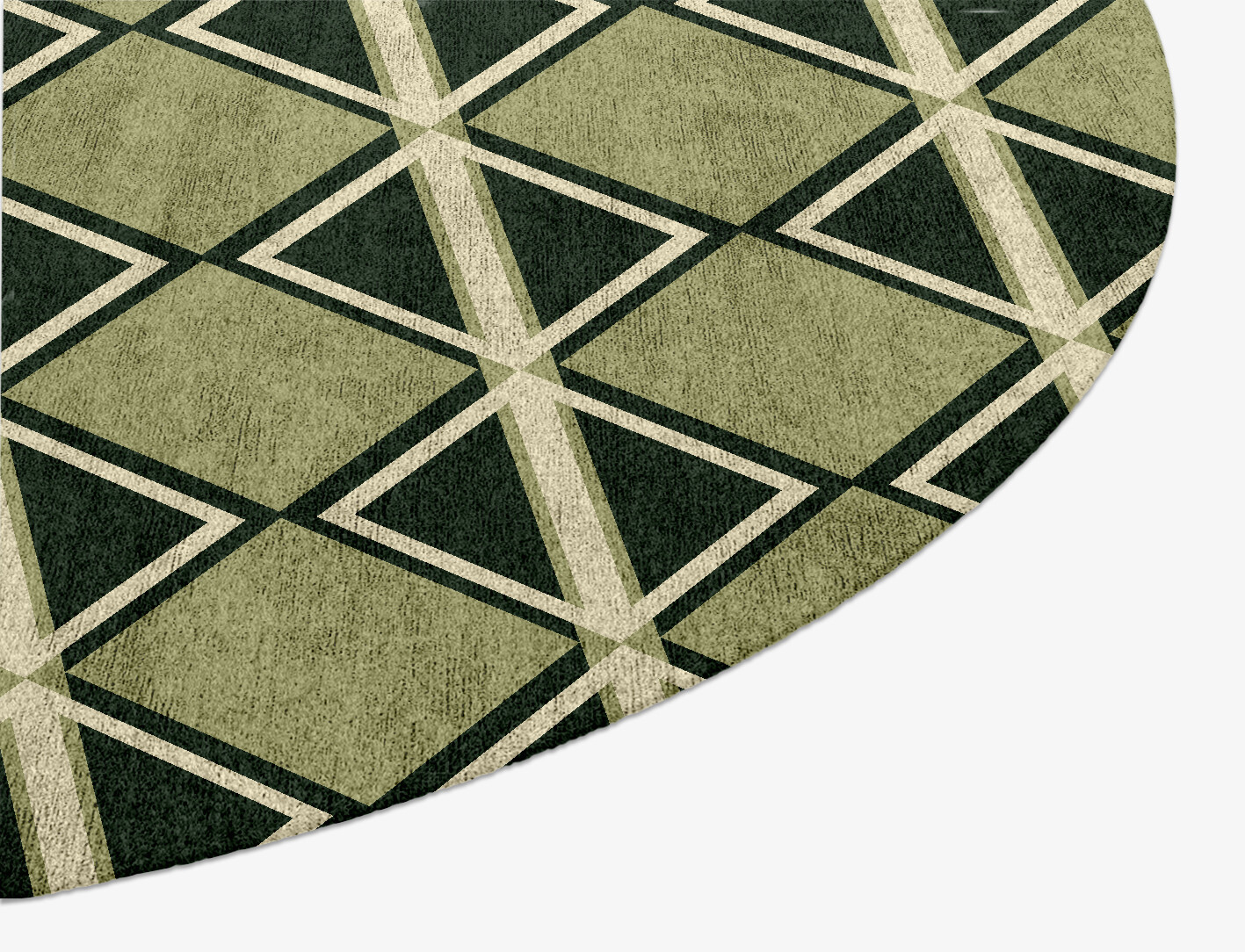 Ivy Geometric Oval Hand Knotted Bamboo Silk Custom Rug by Rug Artisan