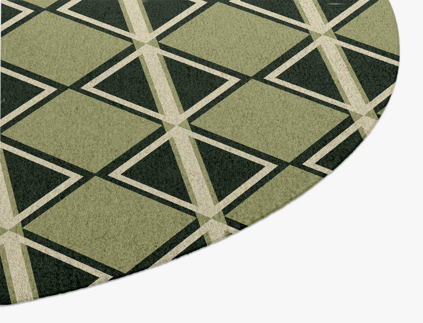 Ivy Geometric Oval Hand Knotted Tibetan Wool Custom Rug by Rug Artisan