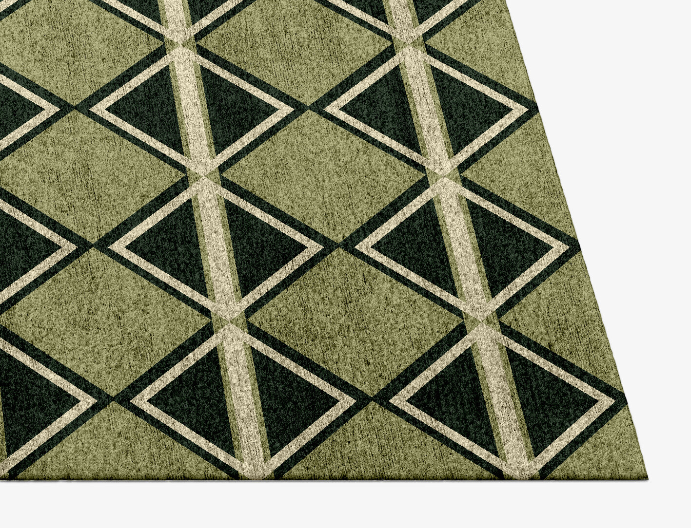 Ivy Geometric Rectangle Hand Knotted Bamboo Silk Custom Rug by Rug Artisan