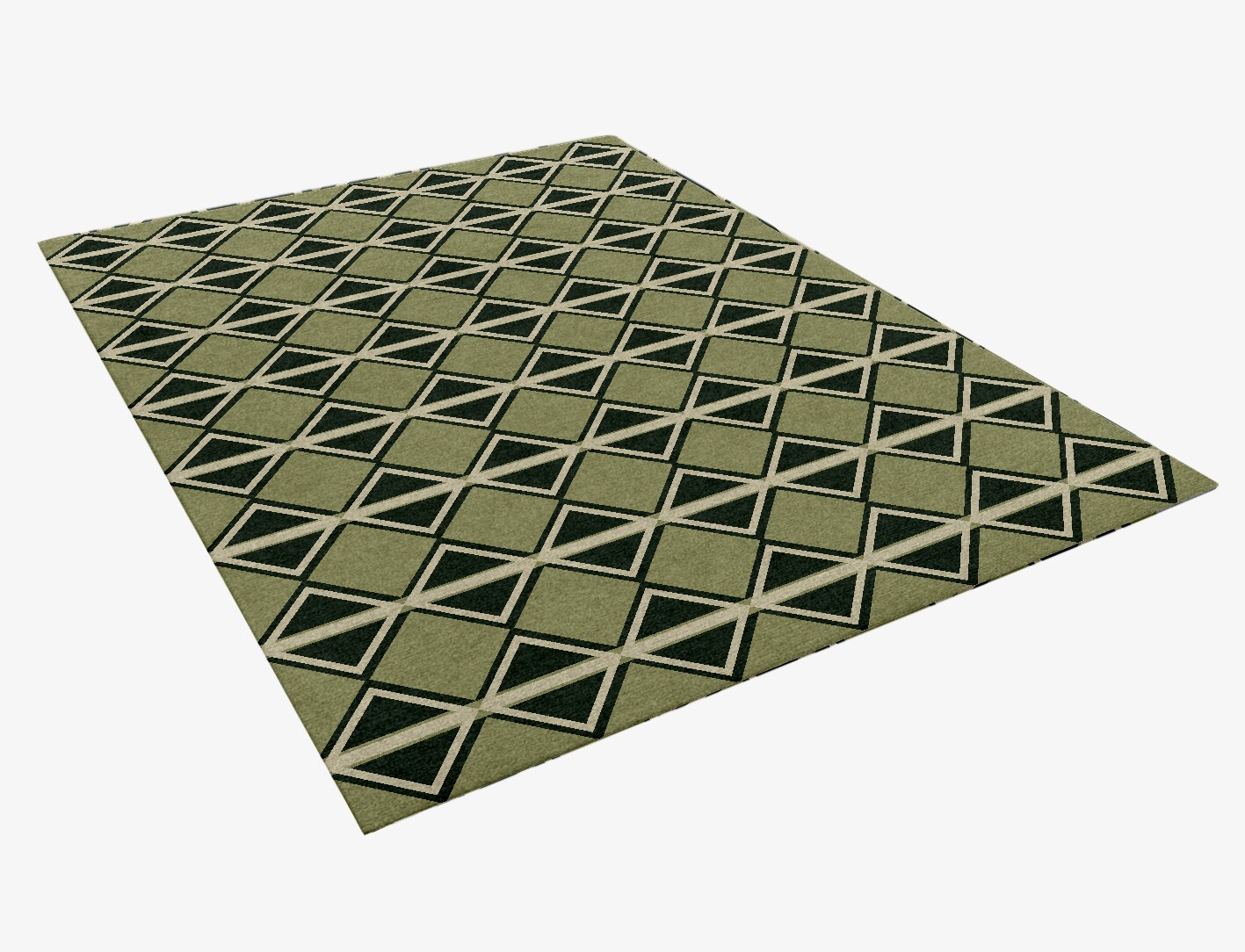 Ivy Geometric Rectangle Hand Knotted Tibetan Wool Custom Rug by Rug Artisan