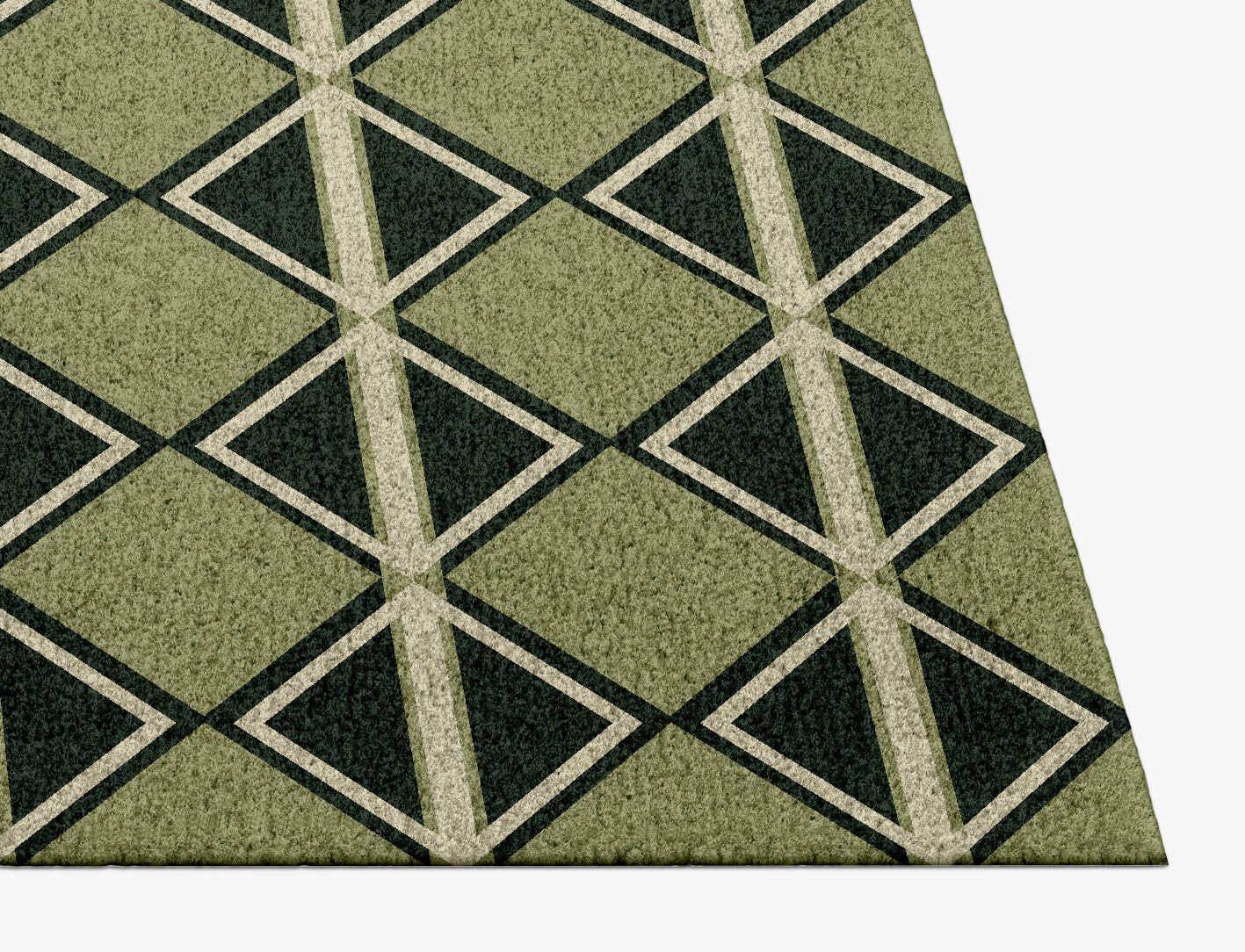 Ivy Geometric Rectangle Hand Knotted Tibetan Wool Custom Rug by Rug Artisan