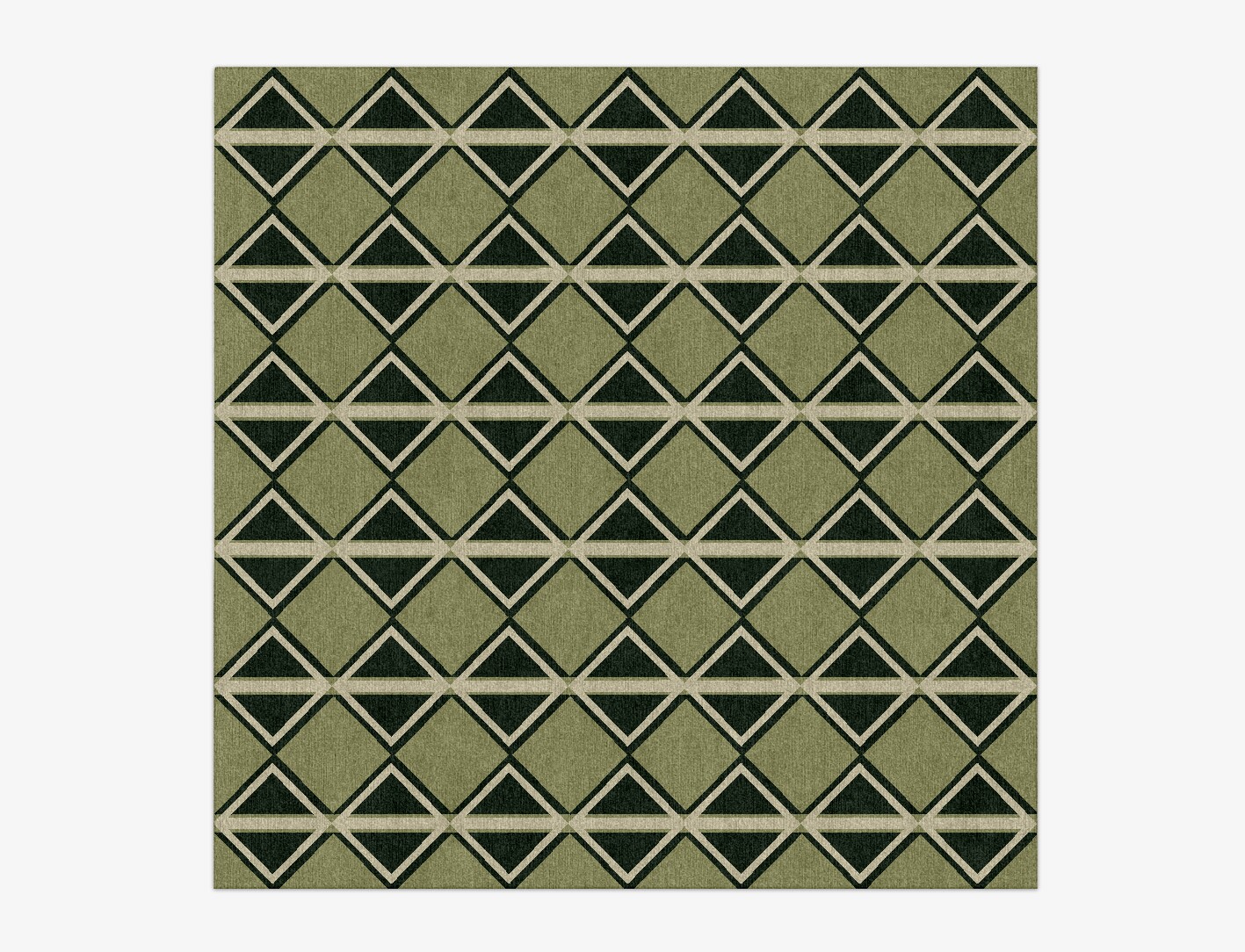 Ivy Geometric Square Hand Knotted Tibetan Wool Custom Rug by Rug Artisan
