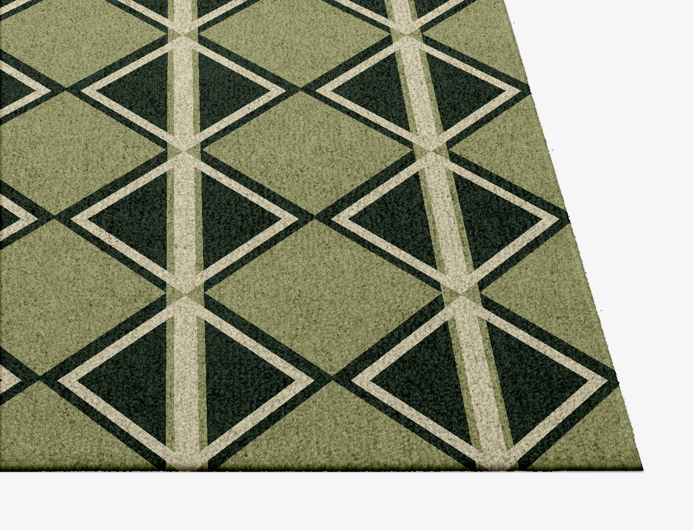 Ivy Geometric Square Hand Knotted Tibetan Wool Custom Rug by Rug Artisan
