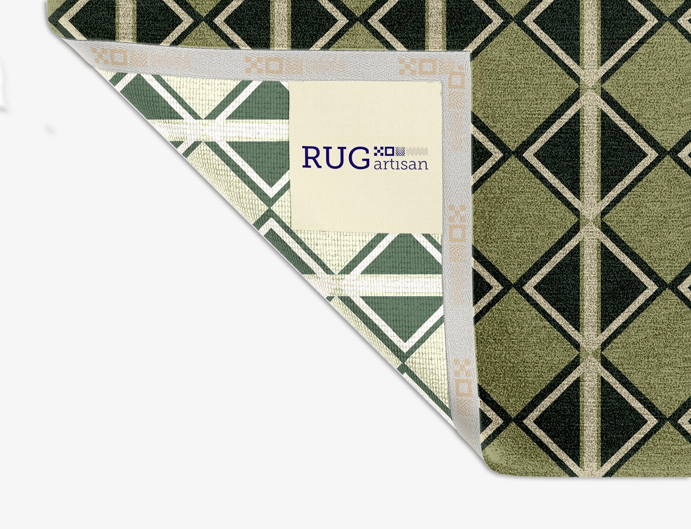 Ivy Geometric Square Hand Knotted Tibetan Wool Custom Rug by Rug Artisan