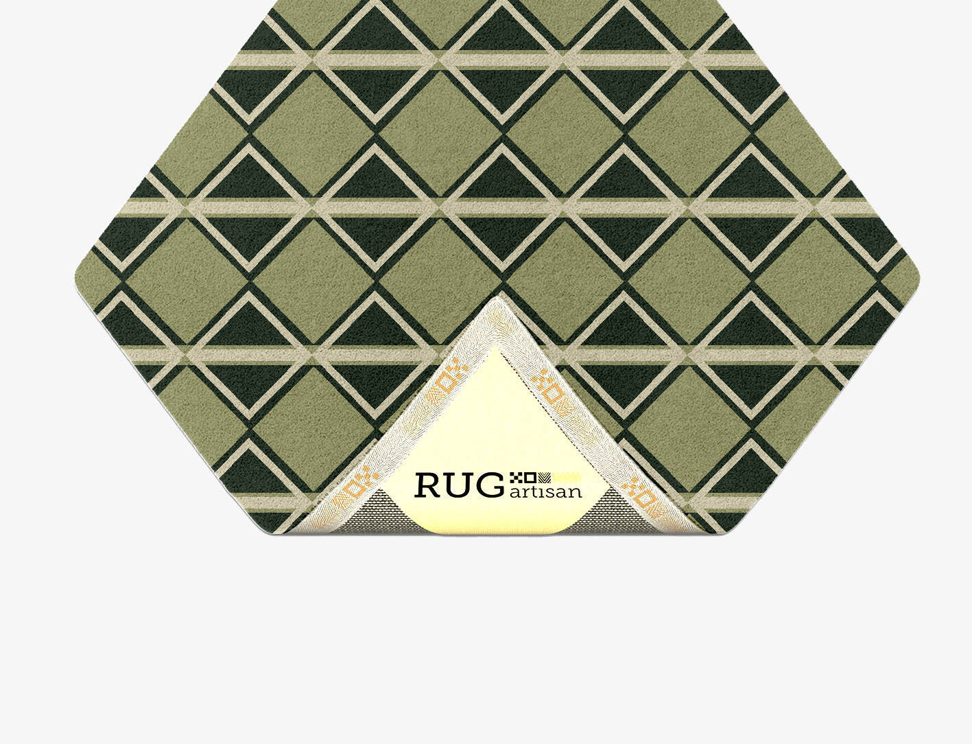Ivy Geometric Diamond Hand Tufted Pure Wool Custom Rug by Rug Artisan