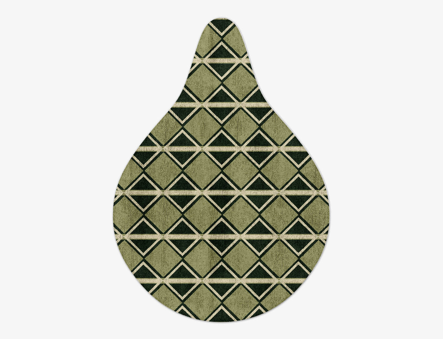Ivy Geometric Drop Hand Tufted Bamboo Silk Custom Rug by Rug Artisan