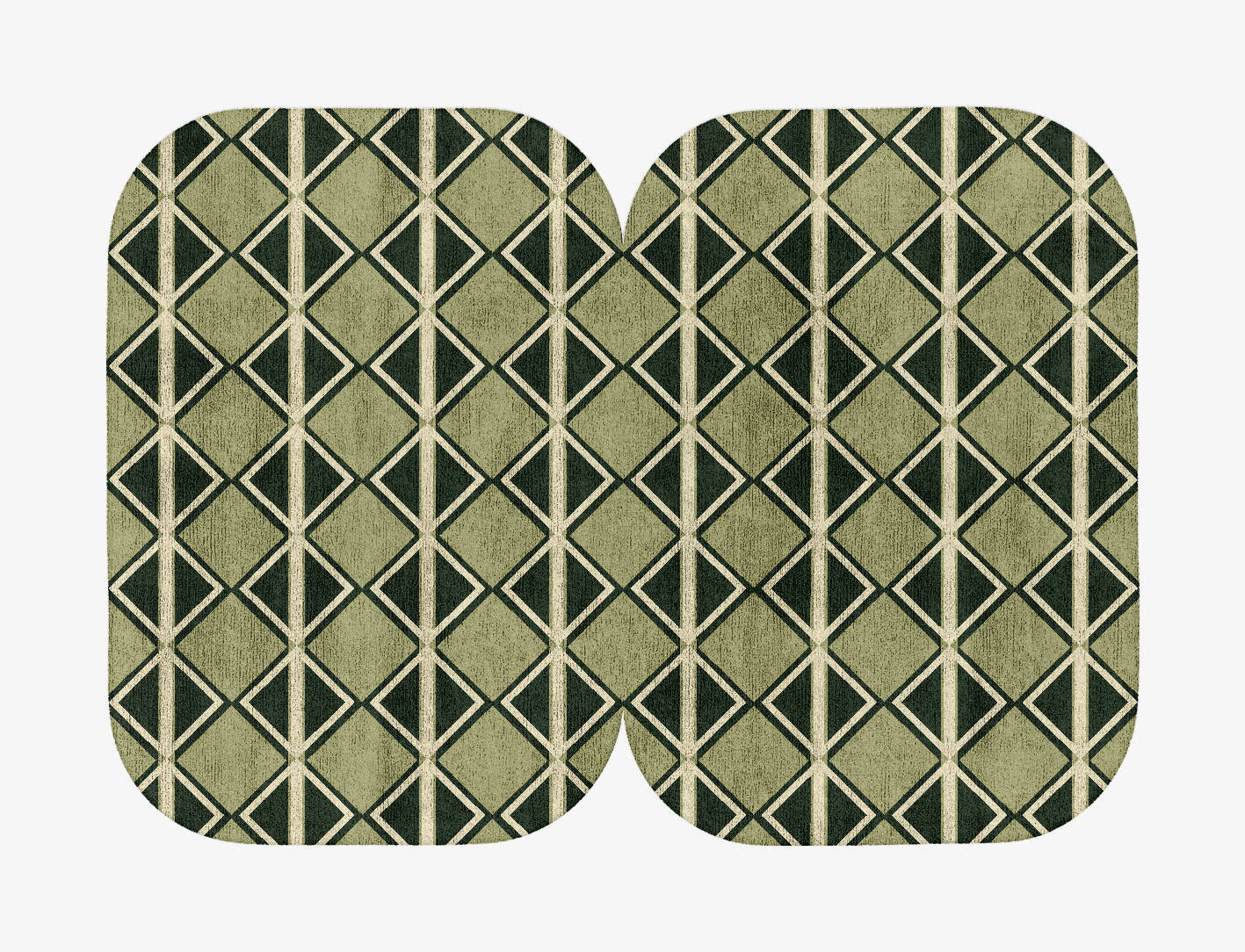 Ivy Geometric Eight Hand Tufted Bamboo Silk Custom Rug by Rug Artisan
