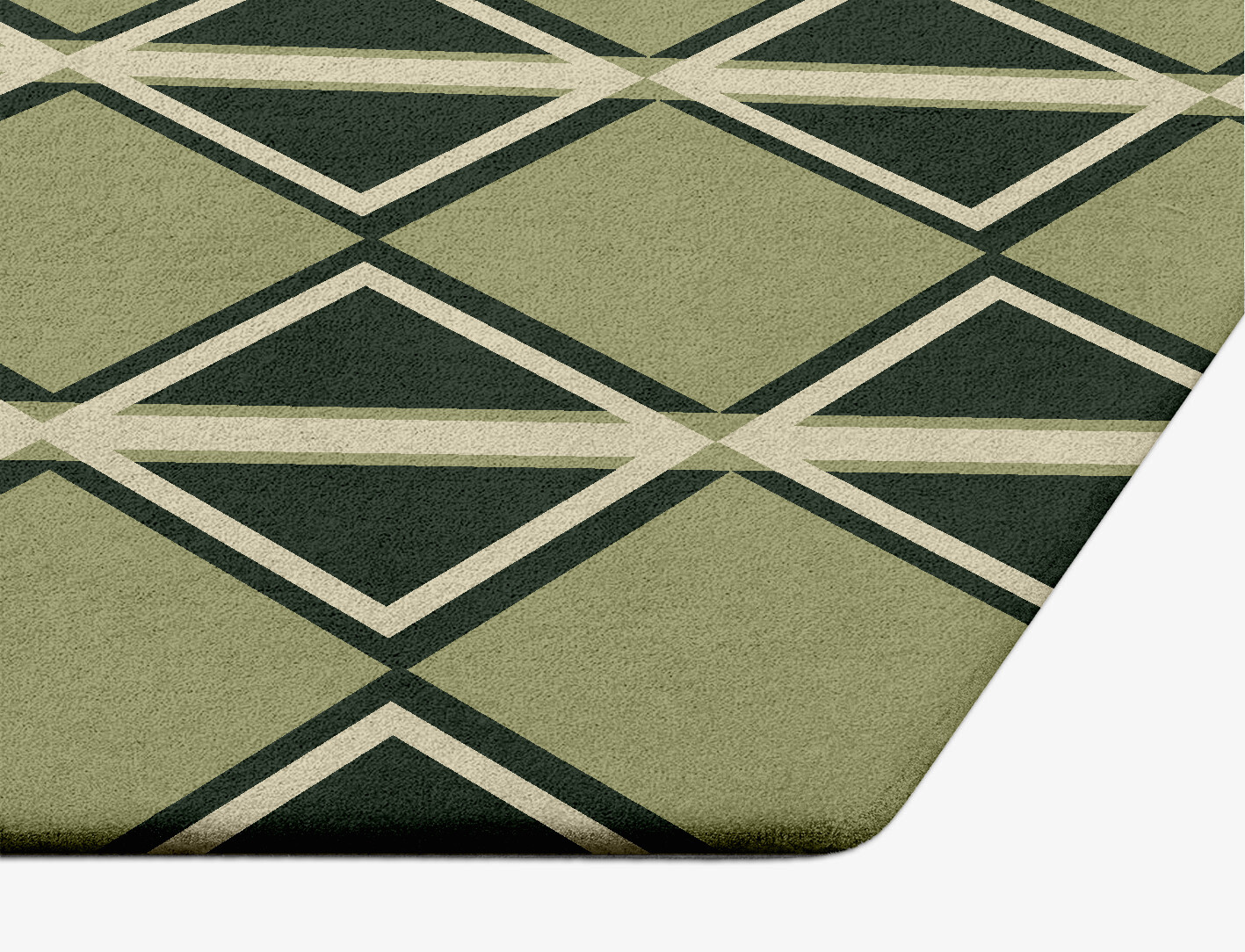 Ivy Geometric Hexagon Hand Tufted Pure Wool Custom Rug by Rug Artisan