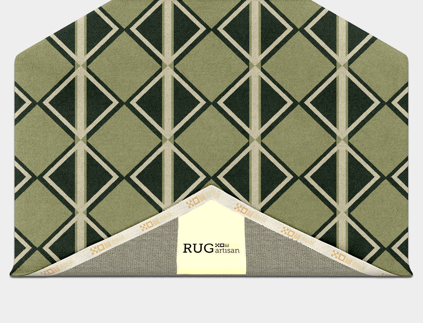 Ivy Geometric Hexagon Hand Tufted Pure Wool Custom Rug by Rug Artisan