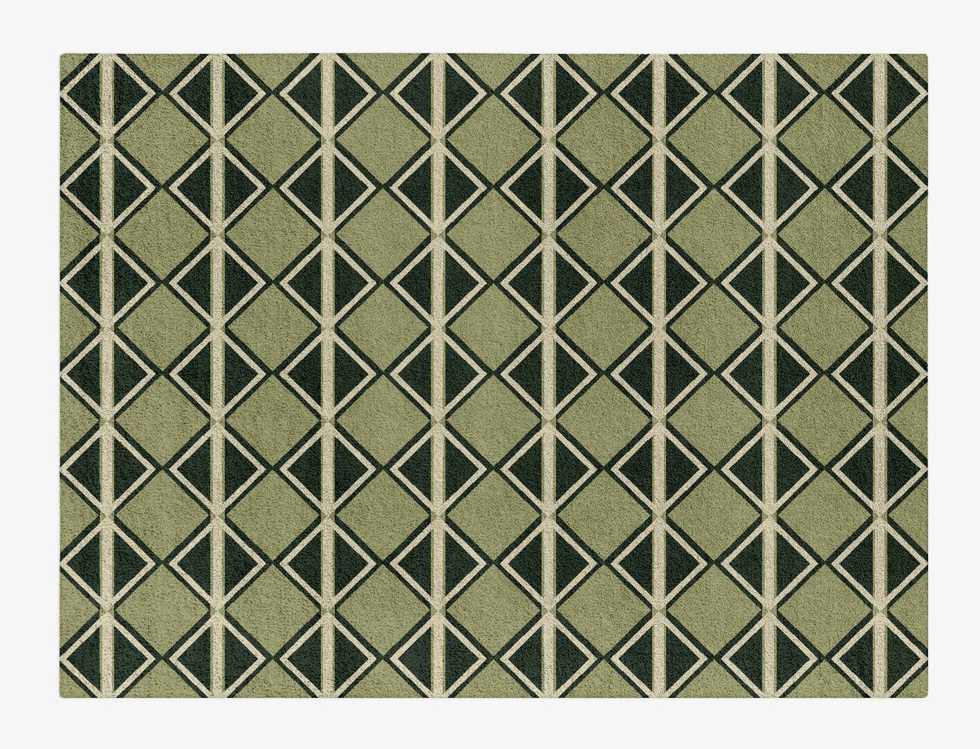 Ivy Geometric Rectangle Hand Tufted Pure Wool Custom Rug by Rug Artisan