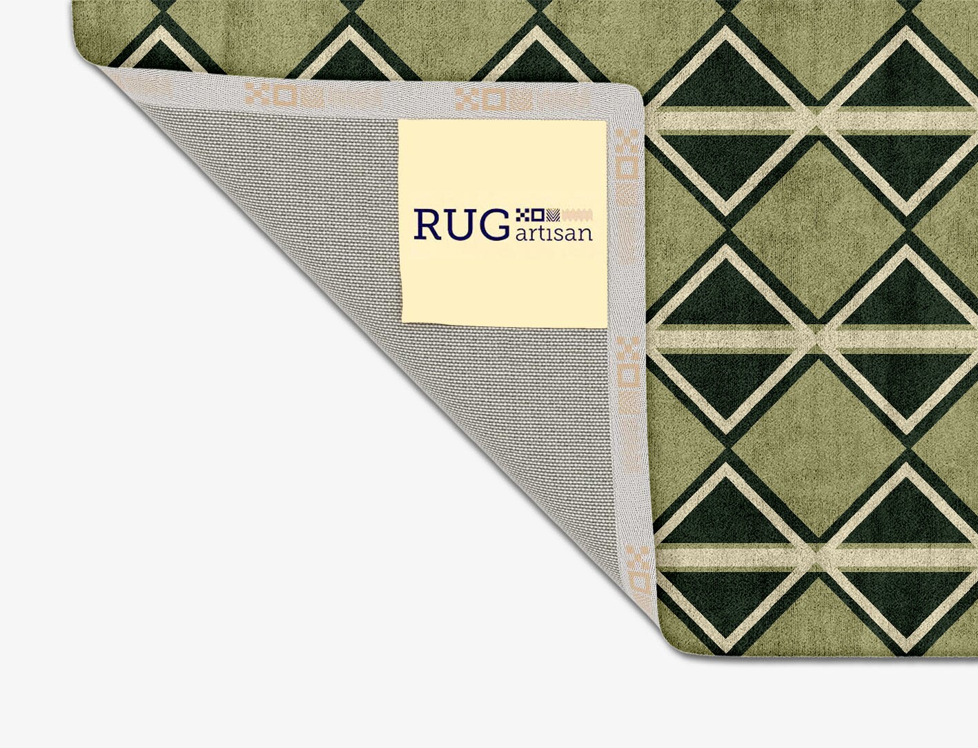 Ivy Geometric Square Hand Tufted Bamboo Silk Custom Rug by Rug Artisan