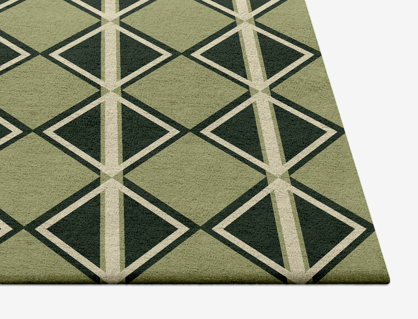 Ivy Geometric Square Hand Tufted Pure Wool Custom Rug by Rug Artisan