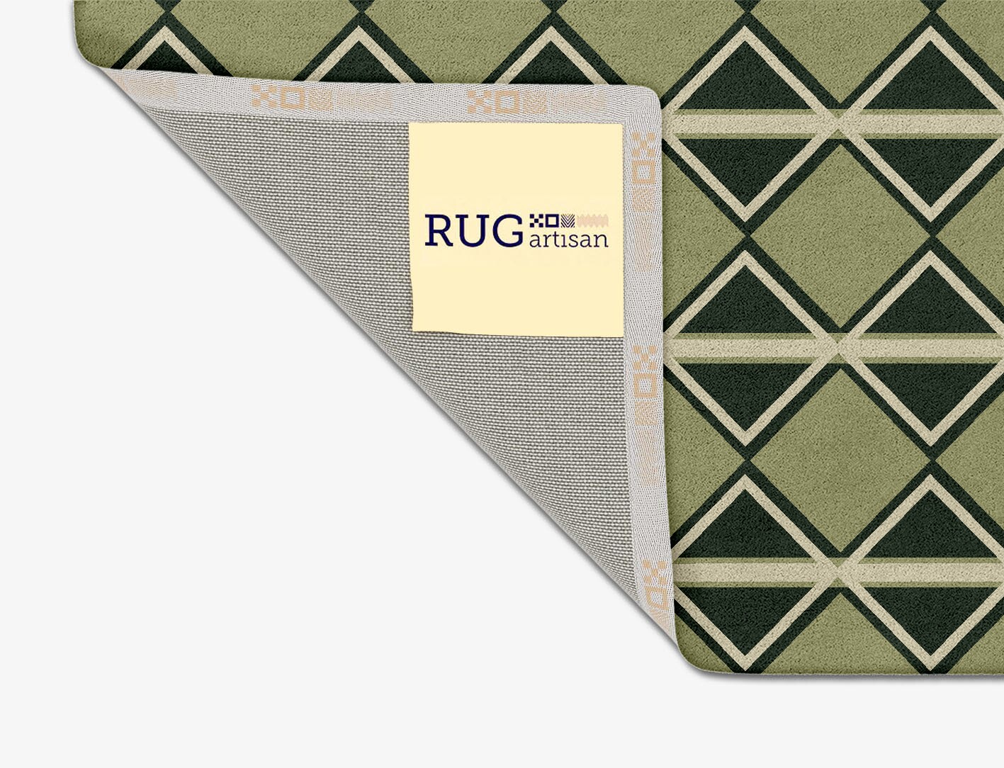 Ivy Geometric Square Hand Tufted Pure Wool Custom Rug by Rug Artisan
