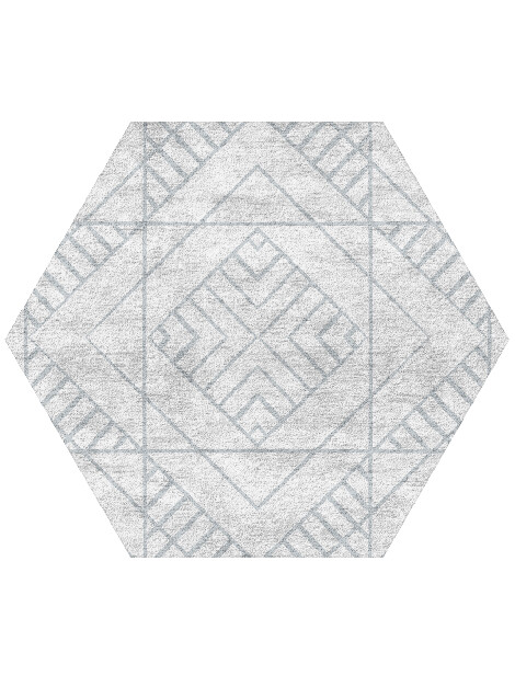 Jack Hexagon Hand Tufted Bamboo Silk custom handmade rug