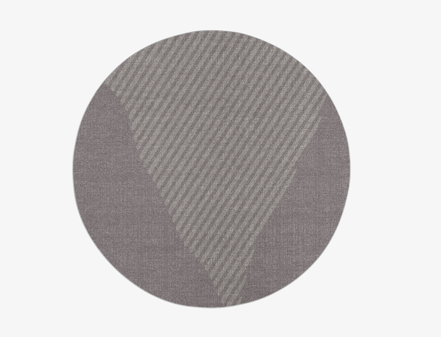 Jamb Minimalist Round Flatweave New Zealand Wool Custom Rug by Rug Artisan