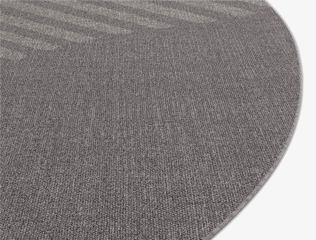 Jamb Minimalist Round Flatweave New Zealand Wool Custom Rug by Rug Artisan