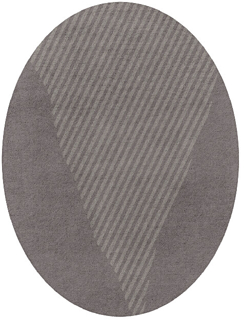 Jamb Minimalist Oval Hand Tufted Pure Wool Custom Rug by Rug Artisan