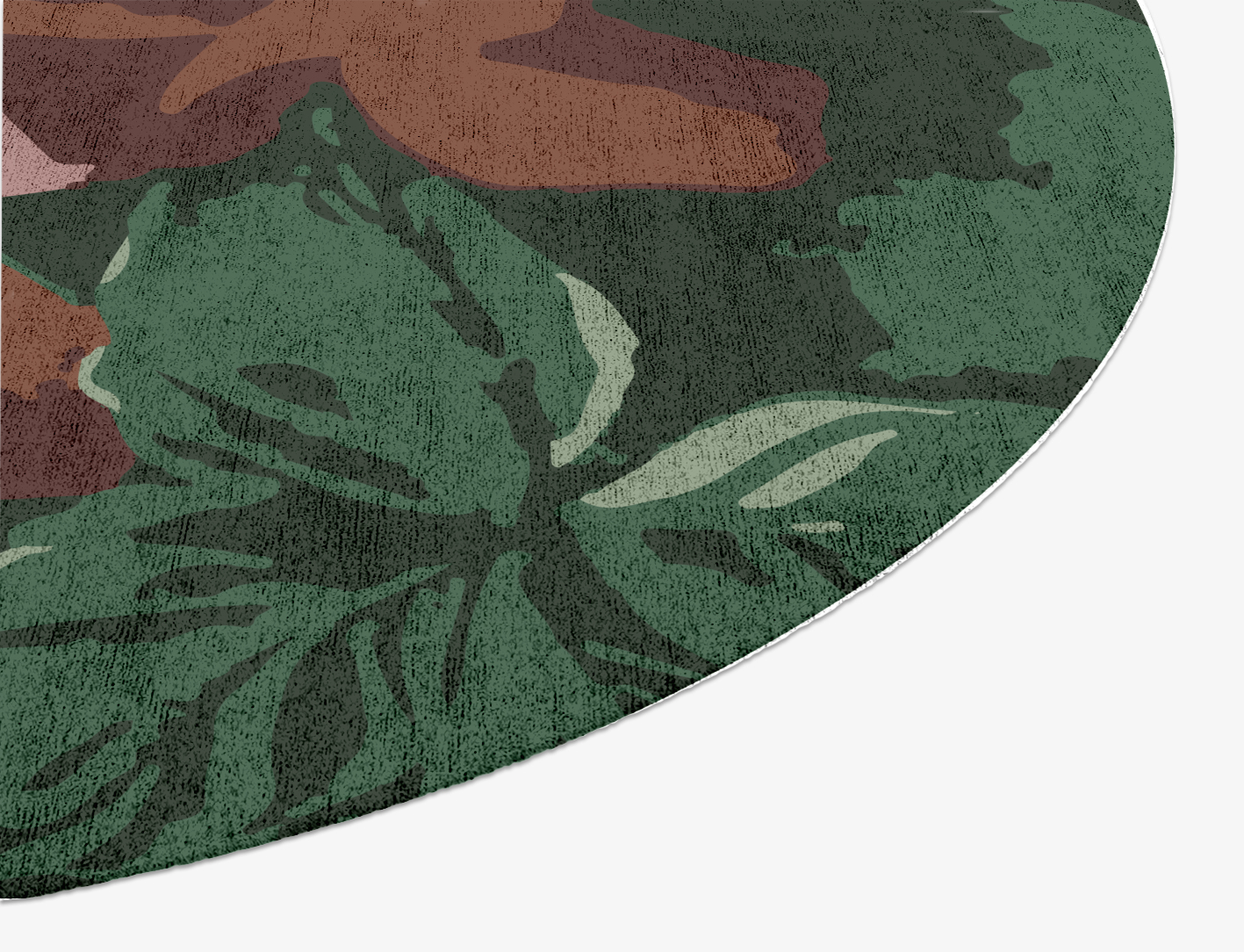 Jarrod Floral Oval Hand Knotted Bamboo Silk Custom Rug by Rug Artisan