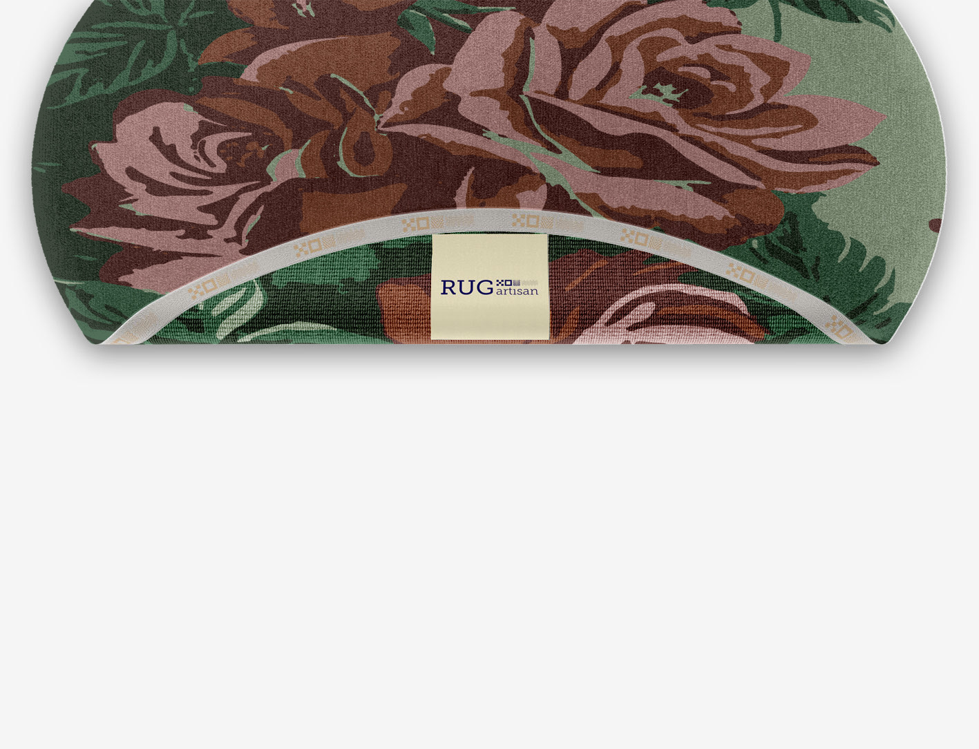 Jarrod Floral Oval Hand Knotted Tibetan Wool Custom Rug by Rug Artisan
