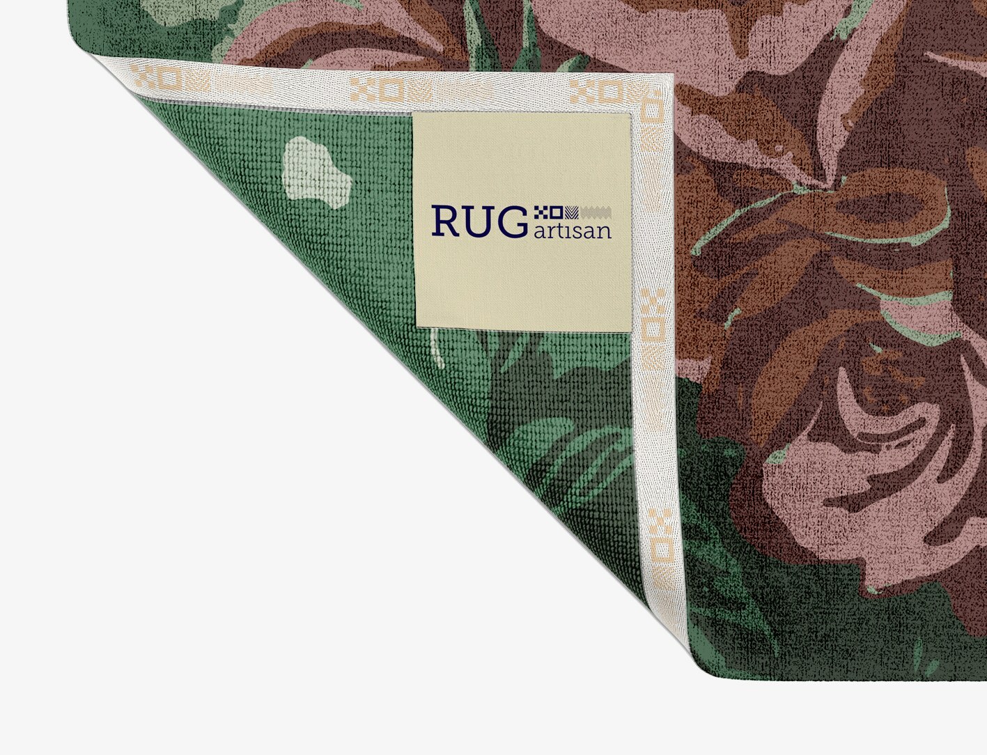 Jarrod Floral Rectangle Hand Knotted Bamboo Silk Custom Rug by Rug Artisan