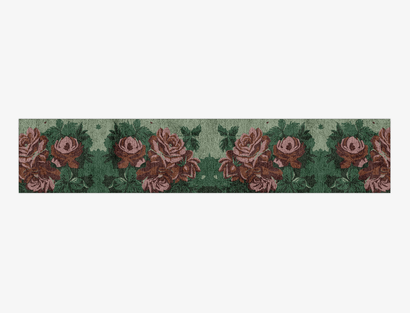 Jarrod Floral Runner Hand Knotted Bamboo Silk Custom Rug by Rug Artisan