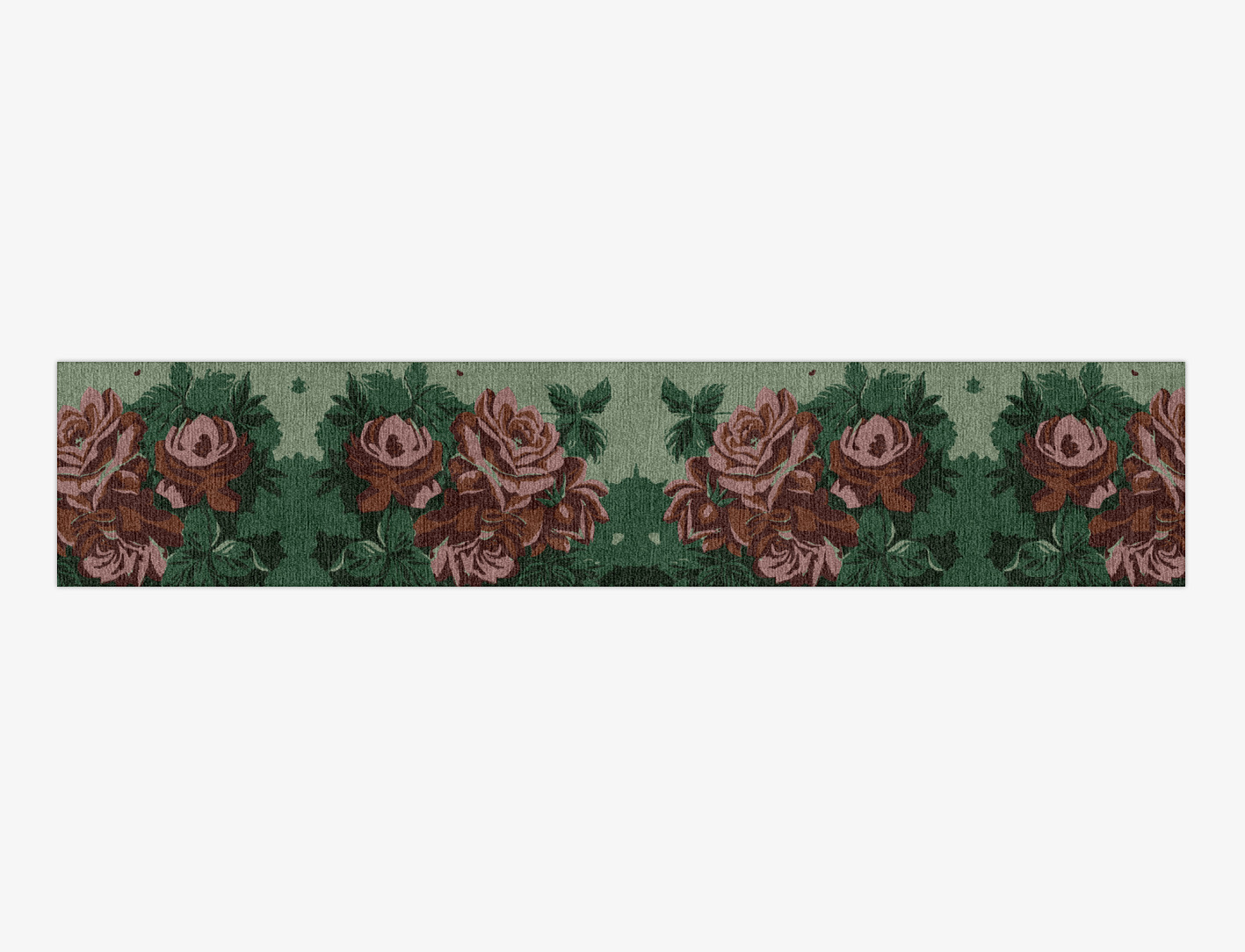 Jarrod Floral Runner Hand Knotted Tibetan Wool Custom Rug by Rug Artisan
