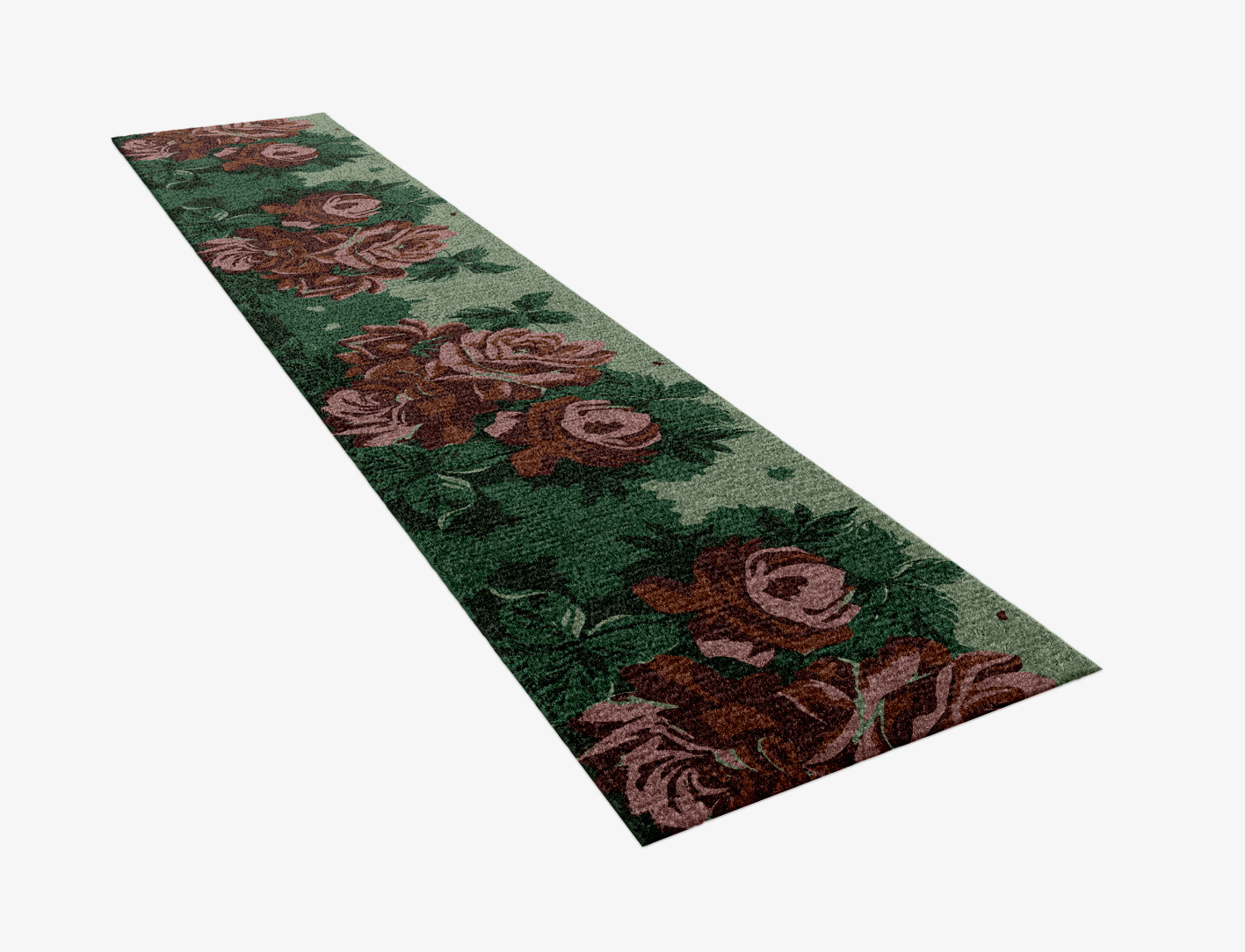 Jarrod Floral Runner Hand Knotted Tibetan Wool Custom Rug by Rug Artisan