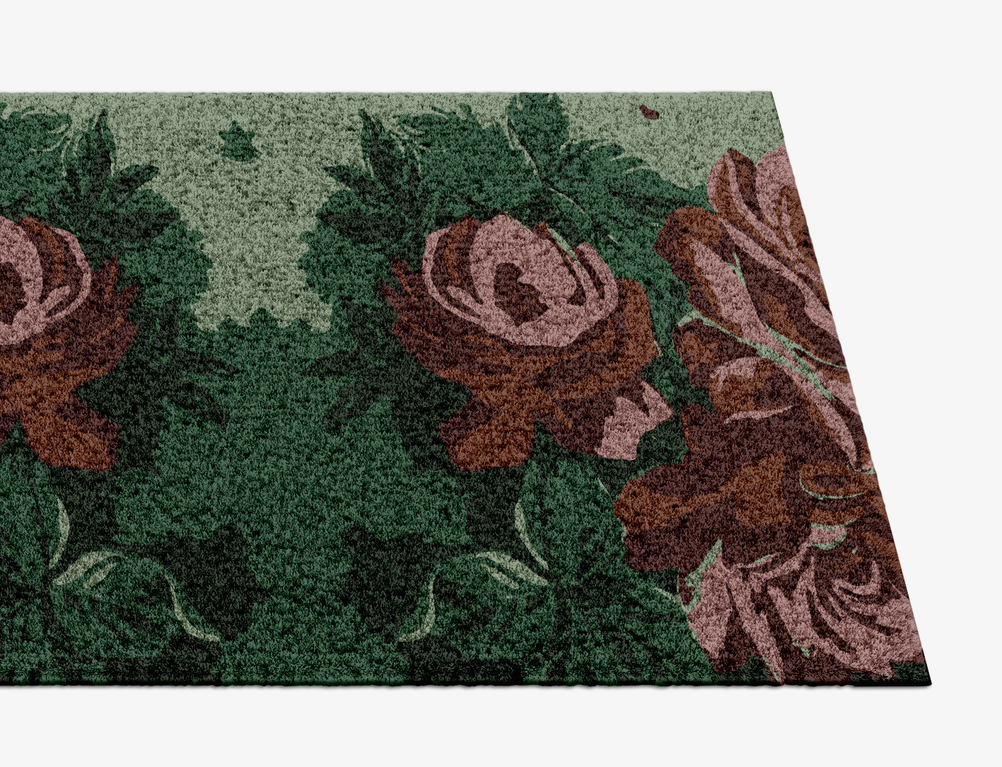 Jarrod Floral Runner Hand Knotted Tibetan Wool Custom Rug by Rug Artisan