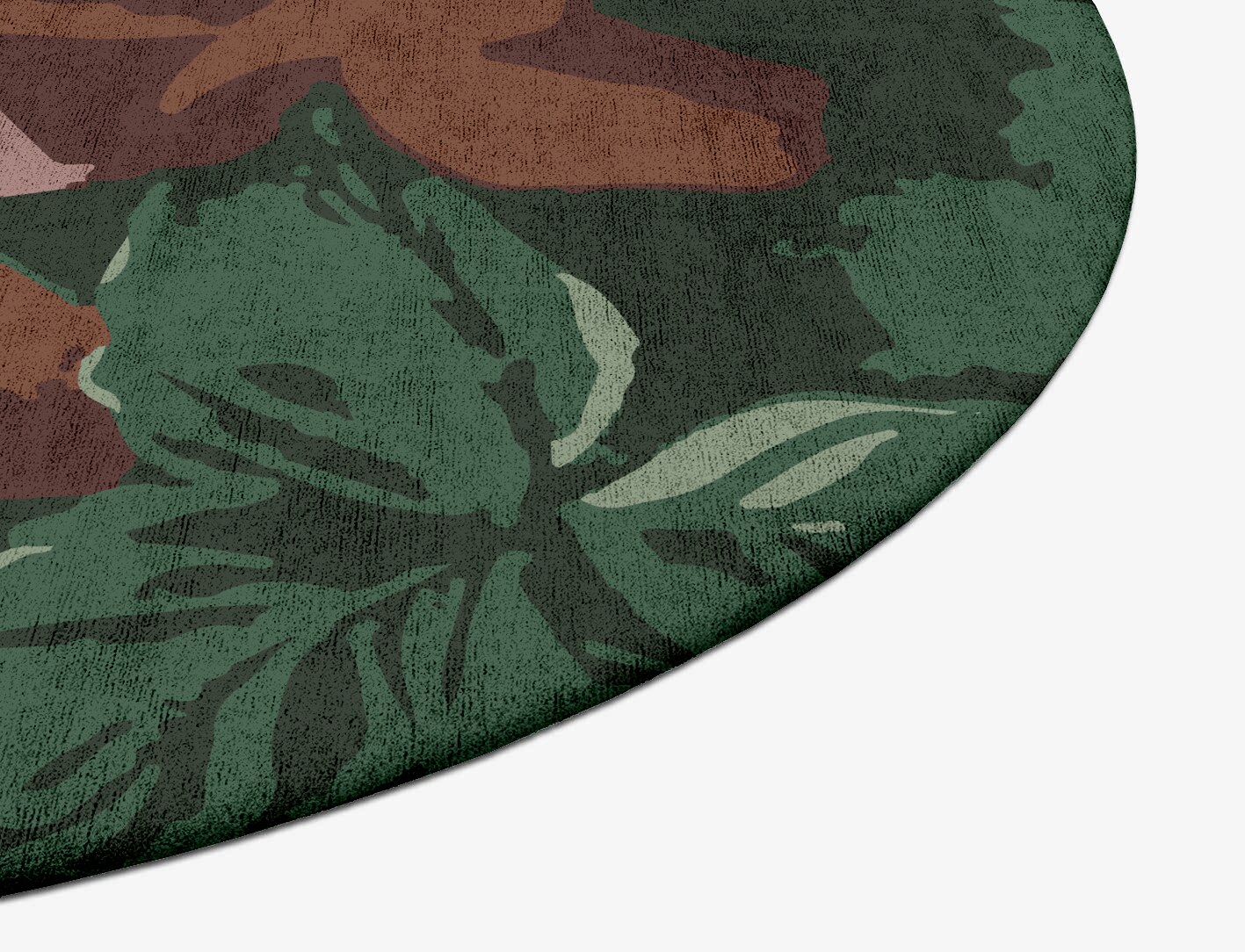 Jarrod Floral Oval Hand Tufted Bamboo Silk Custom Rug by Rug Artisan